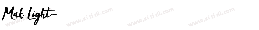 Mak Light字体转换